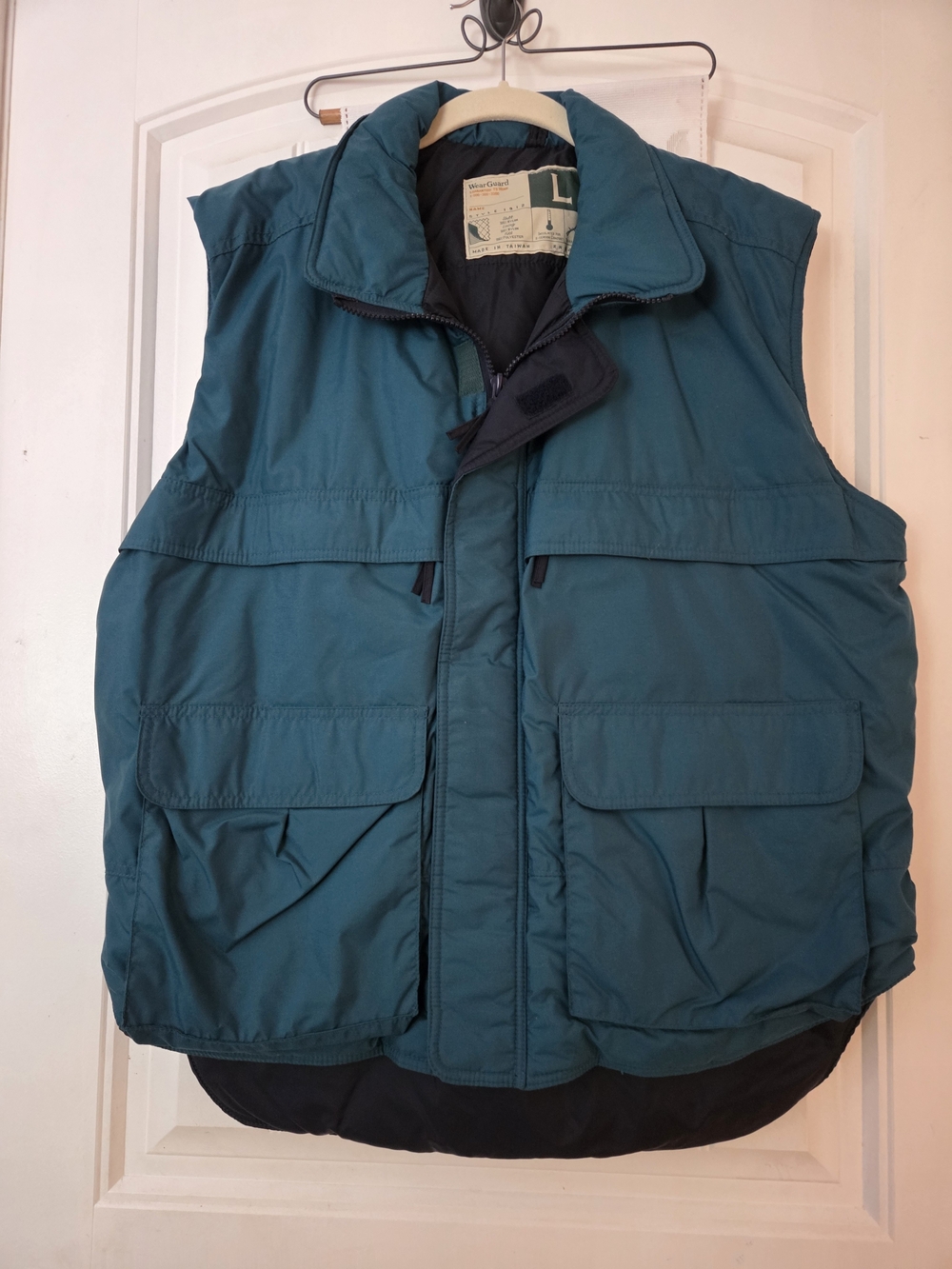 Men's Teal Quilted Utility Vest - Outdoor Layering Vest